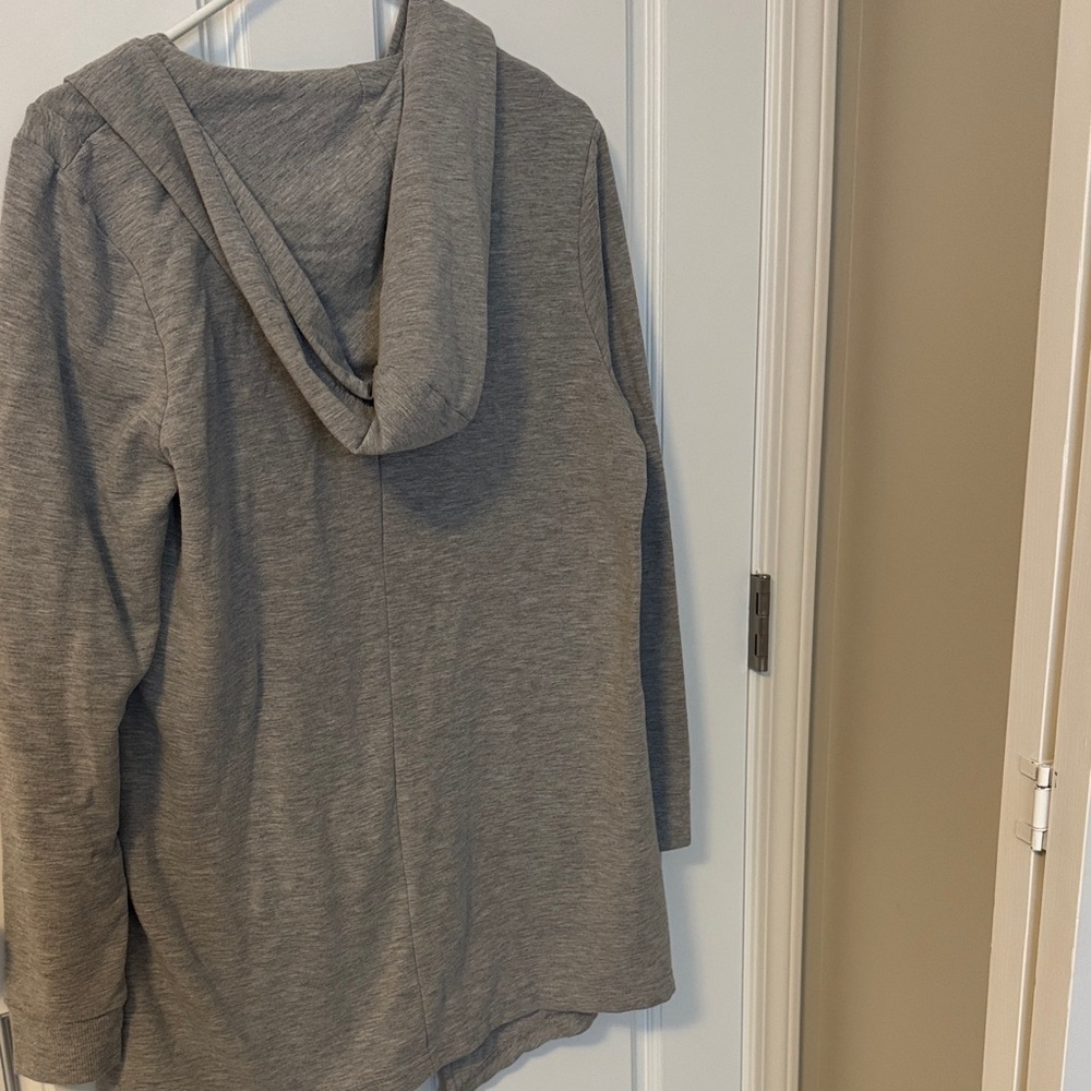 The Sweatshirt Project Long Gray Zipper Sweatshirt - Picture 4 of 4